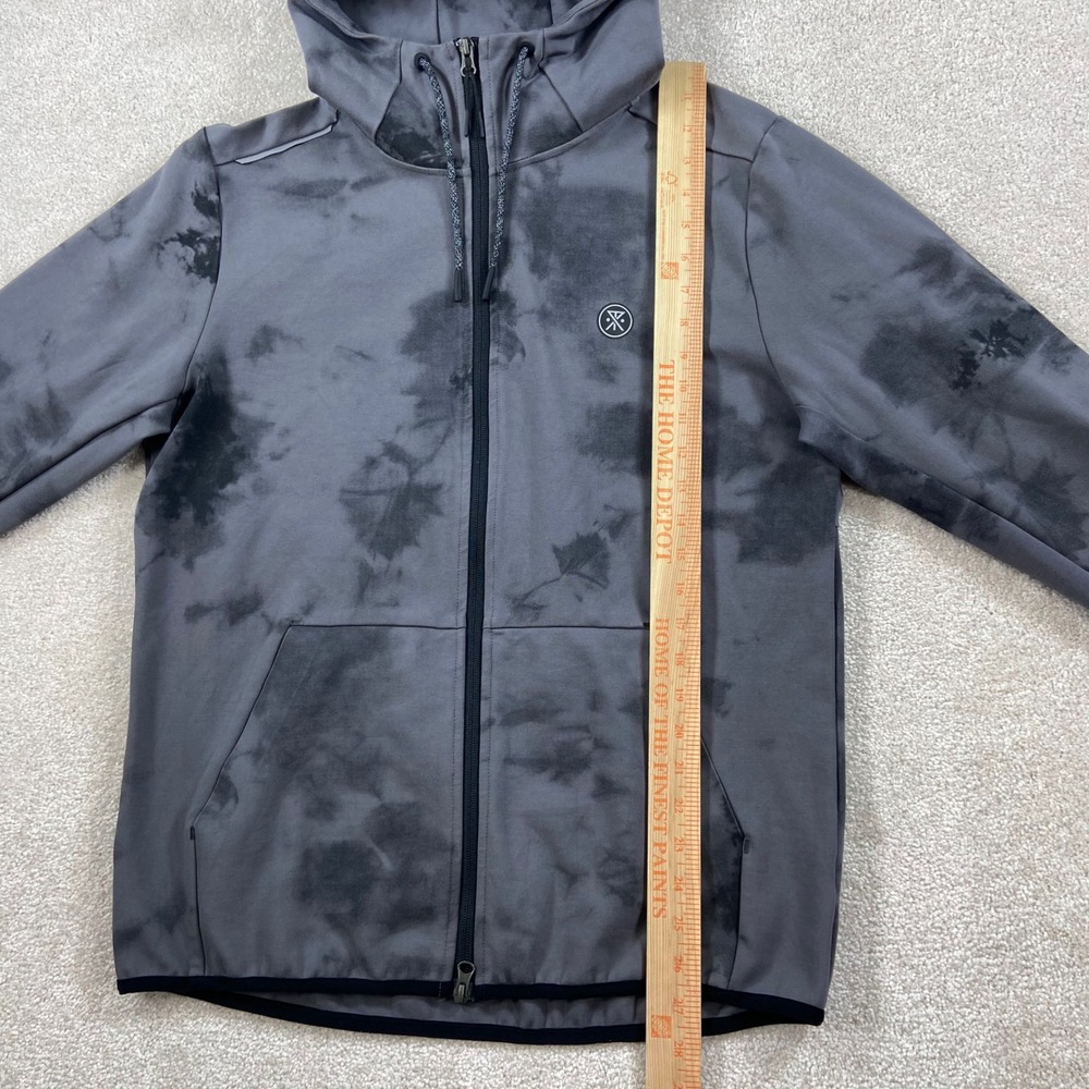 Roark Run Amok El Morro Motorhead Hoodie Mens Medium Grey Tie Dye Full Zip - Picture 13 of 14